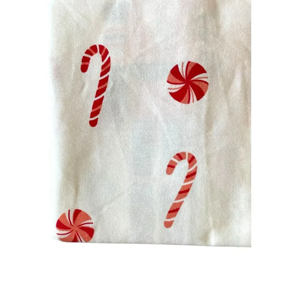 Kassatex Christmas Shower Curtain Holiday Nutcrackers & Candy Canes 72x72 New